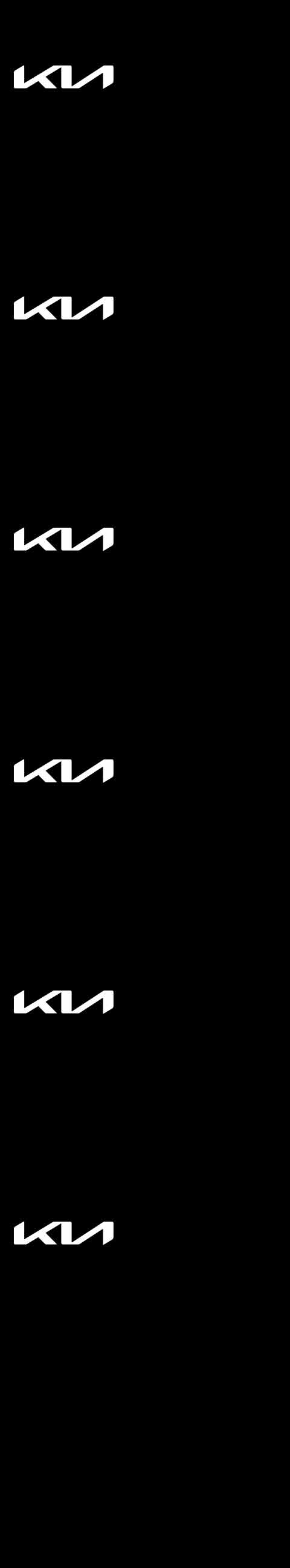 Kia logo on a black background