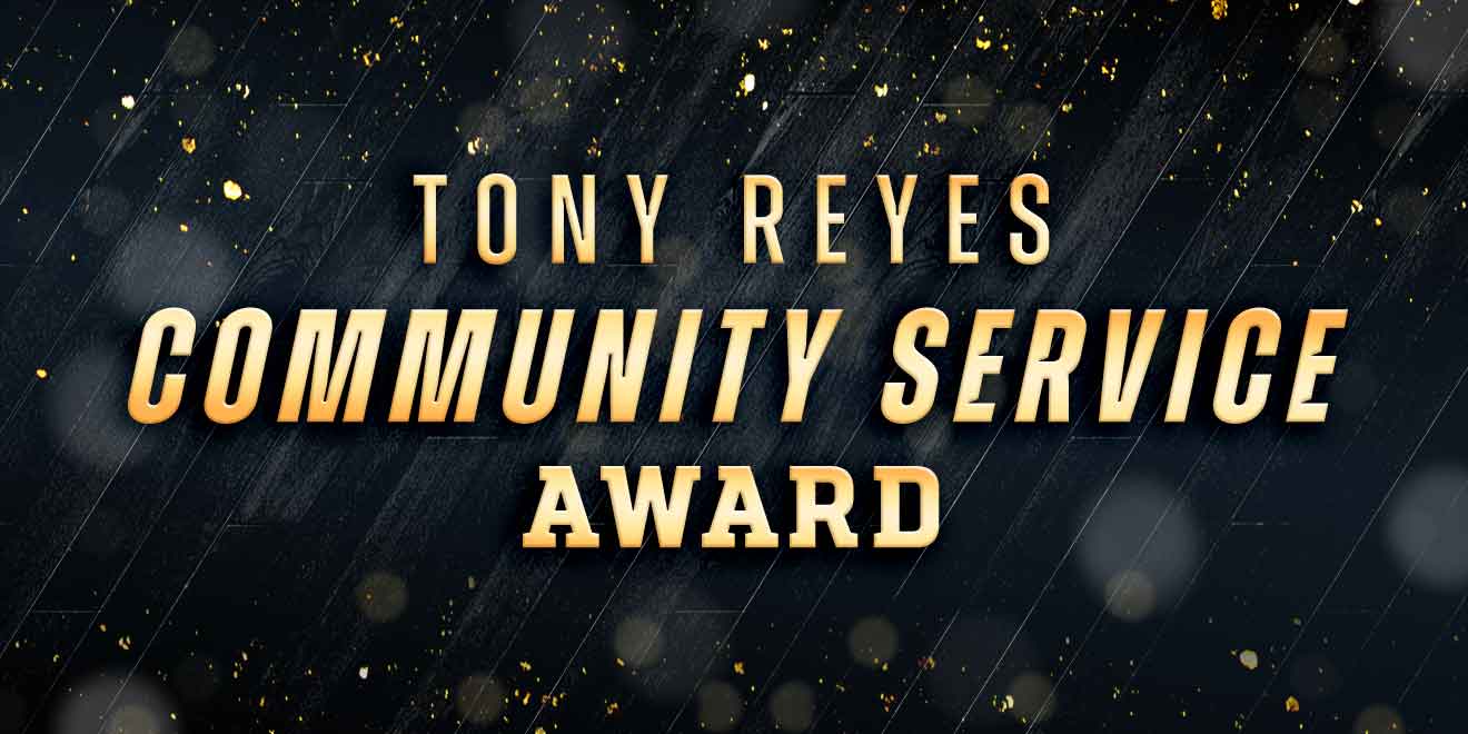 Warren Eales Receives 2021 Tony Reyes Community Service Award