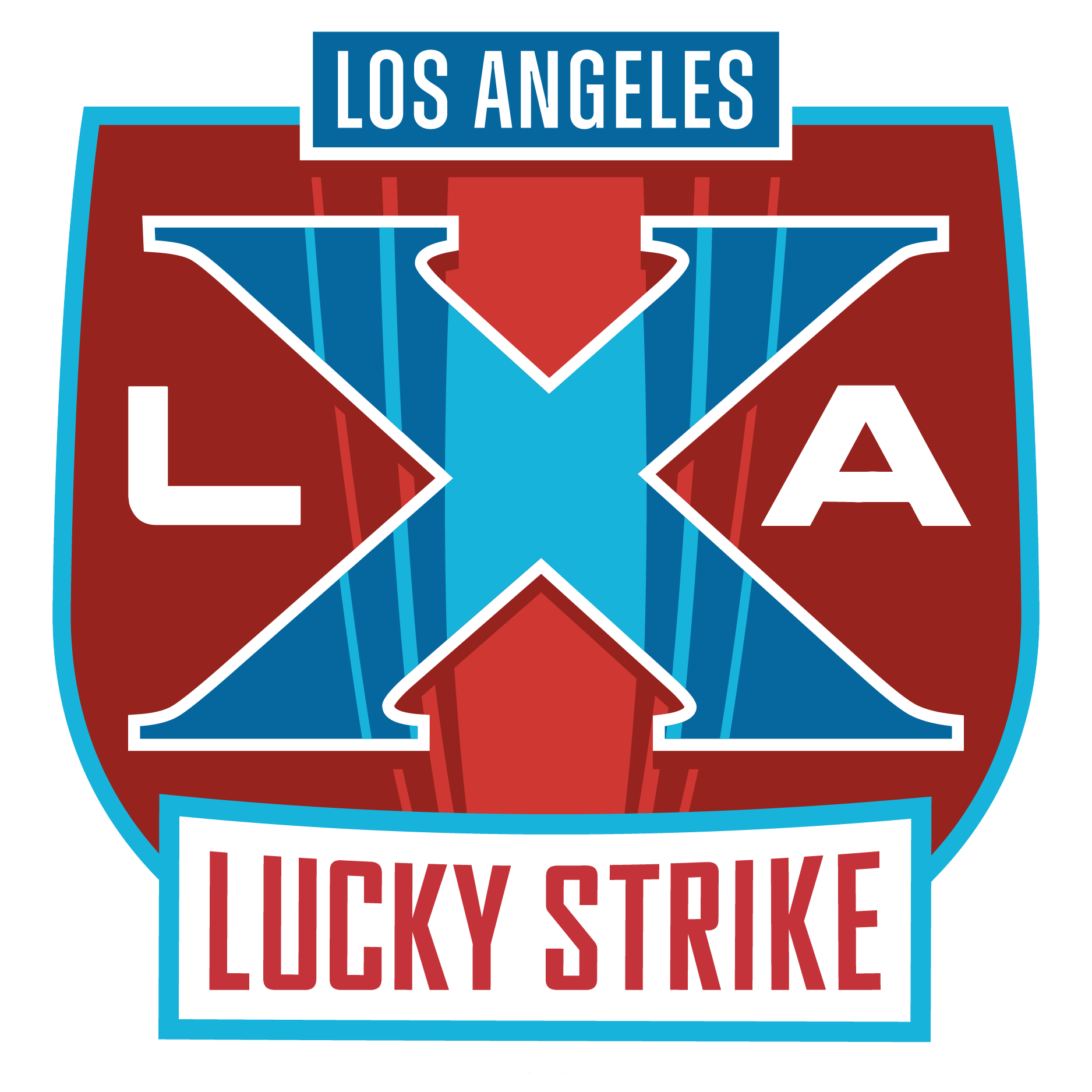 L.A. X Lucky Strike Logo