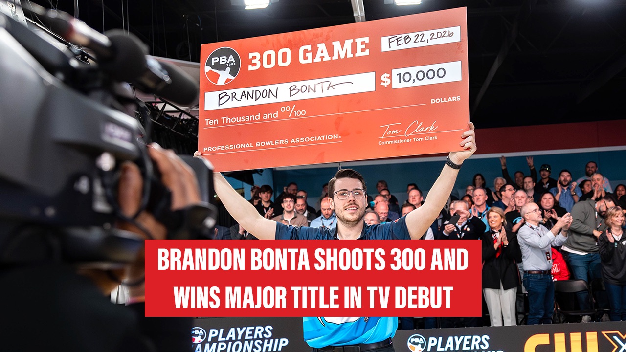 EJ Tackett celebrating on the lanes