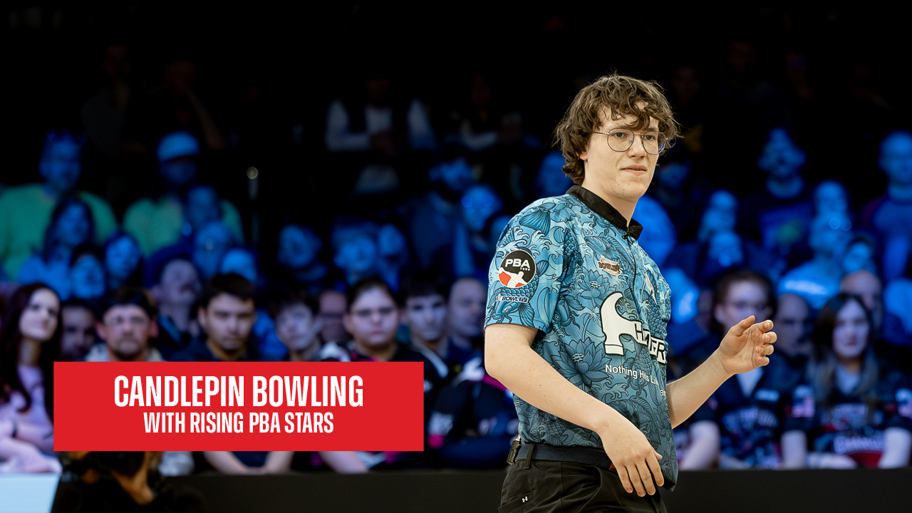 Rising PBA stars try candlepin bowling