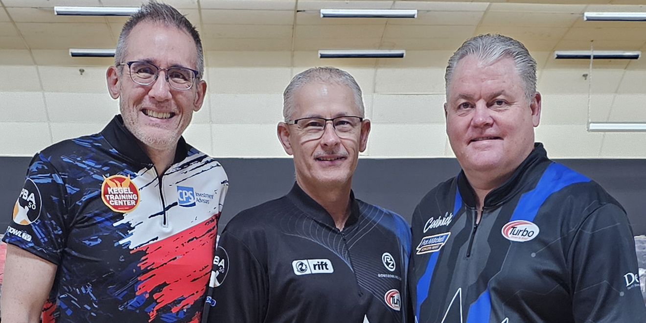 John Janawicz, Bill Rowe, Jason Couch, the three PBA50 Ballard Championship finalists