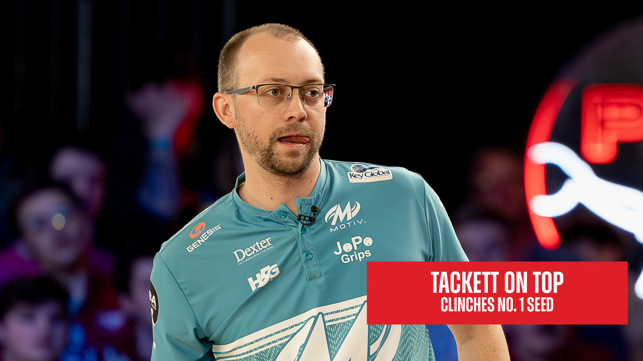 EJ Tackett clinches AMF PBA World Championship No. 1 seed