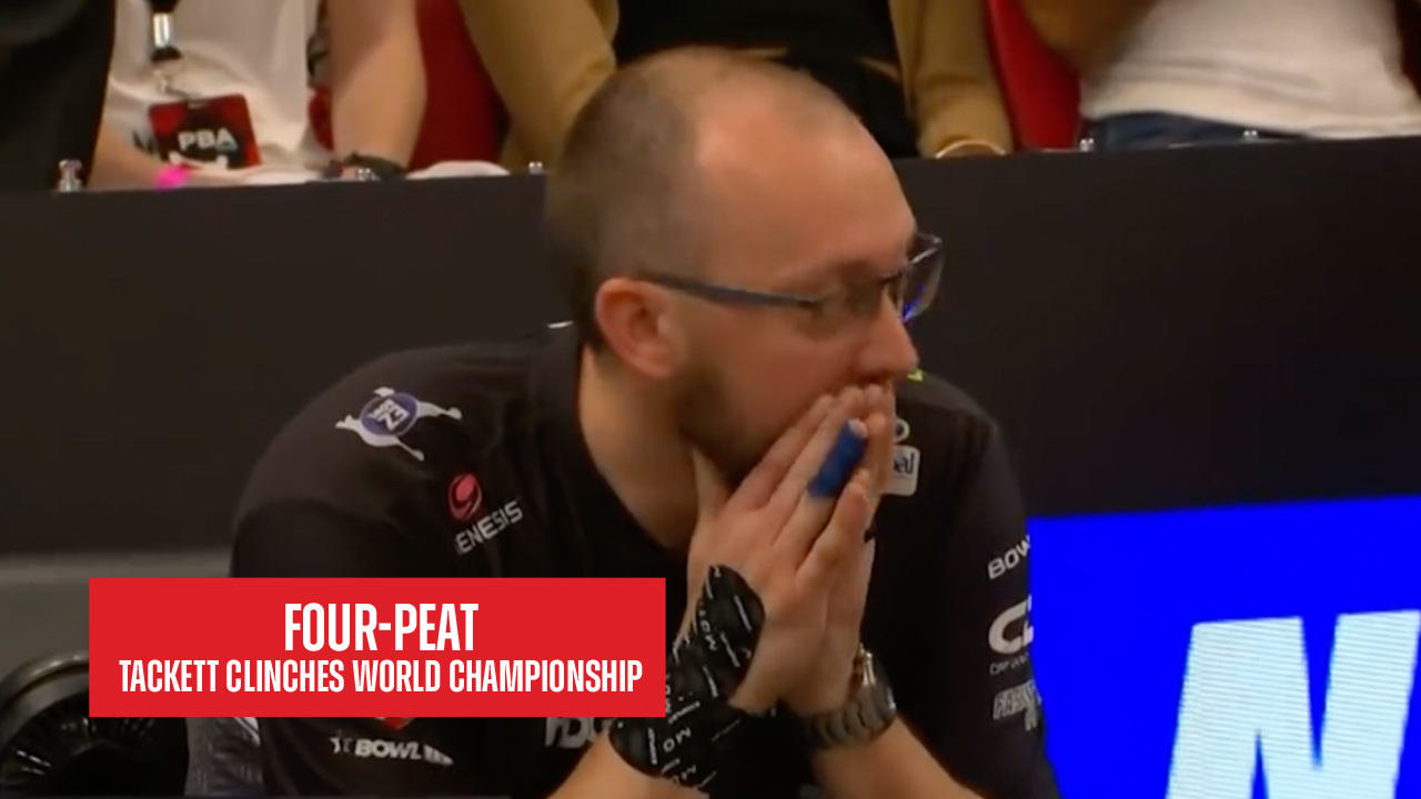 EJ Tackett clinches fourth straight PBA World Championship