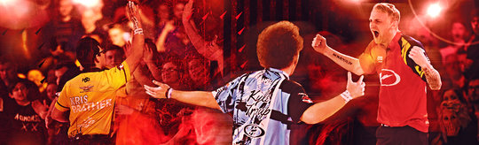 Photo montage of PBA Pros celebrating