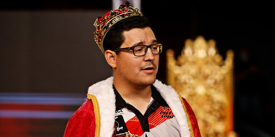 Kris Prather wearing crown