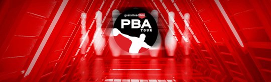 pba tour logo on a red background