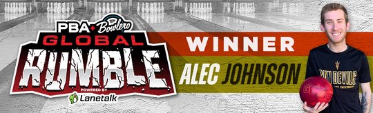 Rumble logo with Alec photo