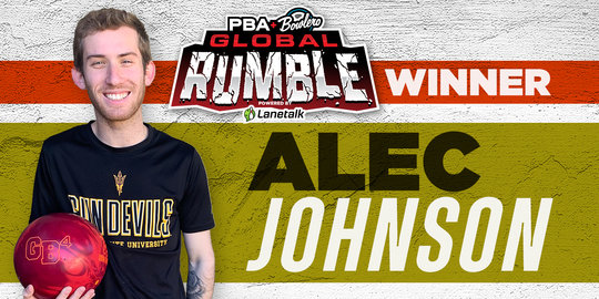 Alec Johnson Wins First-Ever PBA Bowlero Global Rumble - Global Hero