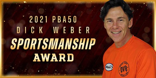 Mark Sullivan Named 2021 PBA50 Dick Weber Sportsmanship Award Winner