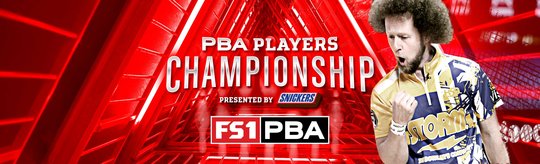 Kyle Troup with Players Championship logo