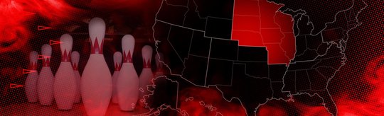 Midwest Region Highlighted on map of United States