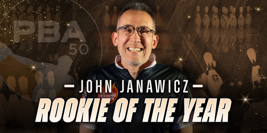 John Janawicz earned the 2023 PBA50 Rookie of the Year award.