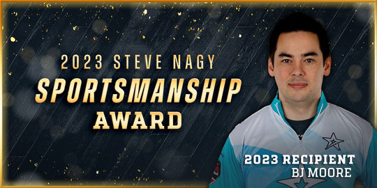 BJ Moore to Receive 2023 PBA Steve Nagy Sportsmanship Award
