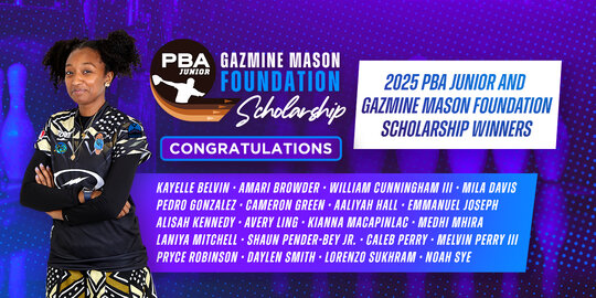 Fifth Annual PBA Jr. and Gazmine Mason Foundation Scholarship Recipients Announced - Web v2