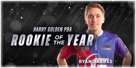Ryan Barnes Wins 2025 Harry Golden PBA Rookie of the Year