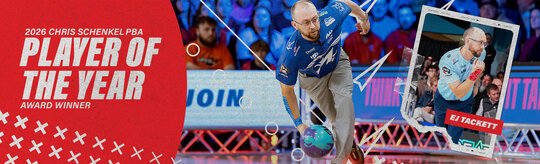 EJ Tackett Wins 2026 Chris Schenkel PBA Player of the Year Award for Fourth Consecutive Season